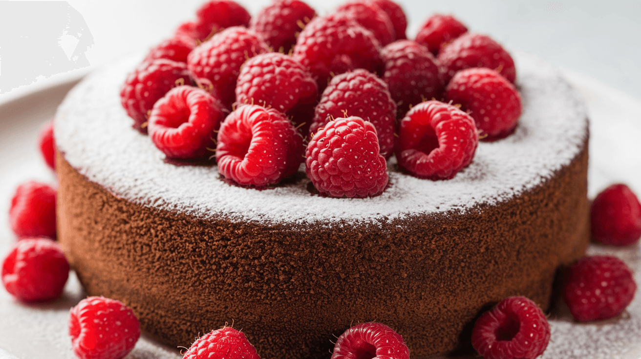 Délicieux Gâteau au Chocolat et à la Framboise