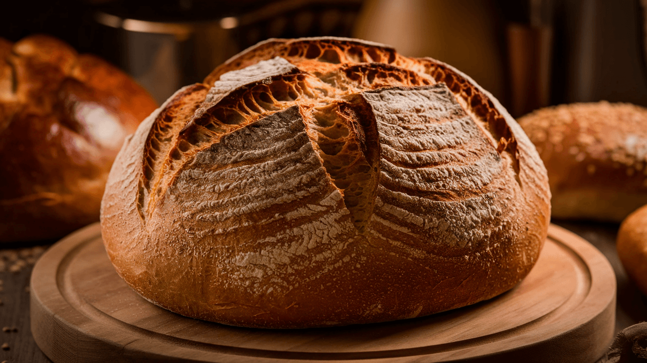 Pain au levain maison en cocotte