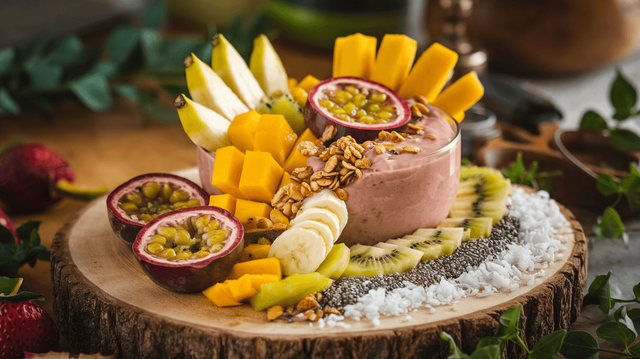 Smoothie exotique aux fruits de la passion