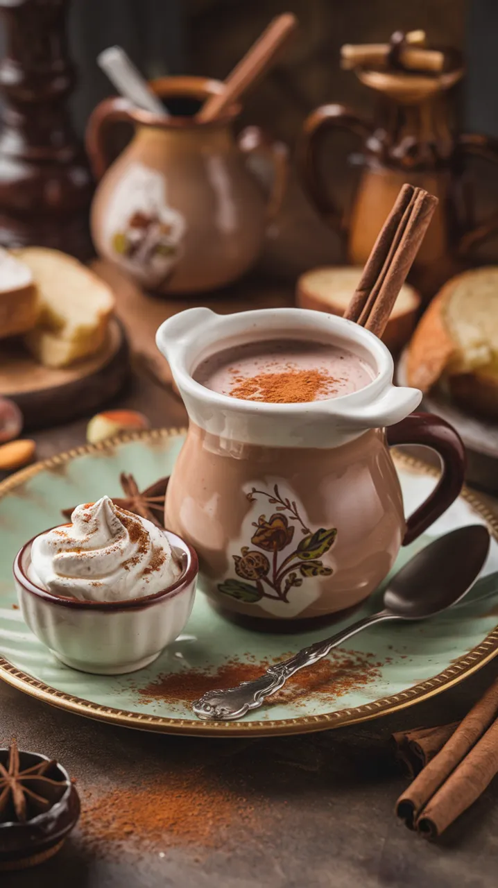 Chocolat chaud crémeux à la vanille et aux épices
