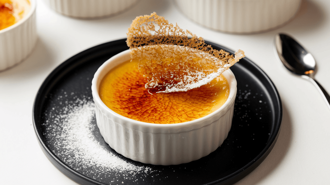 Délicieuse Crème Brûlée à la Vanille