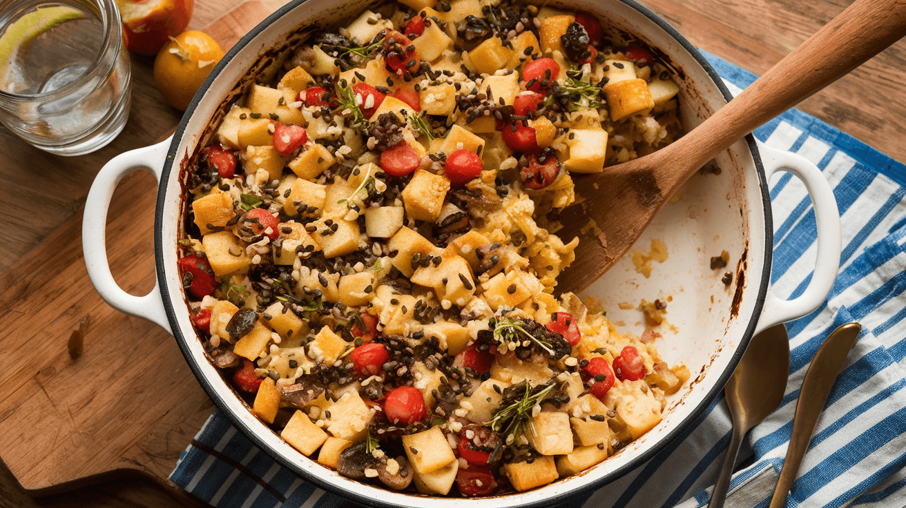 Patate douce au four deux fois