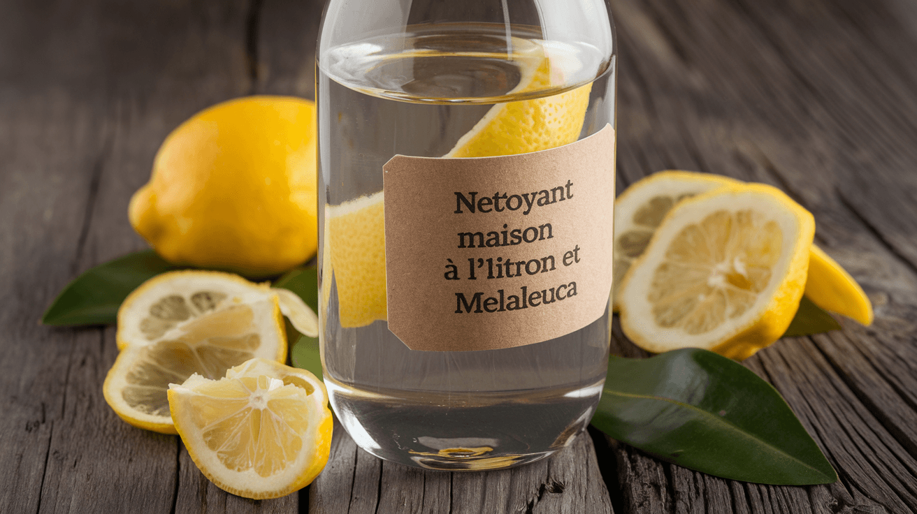 Nettoyant maison au citron et à l'huile de melaleuca