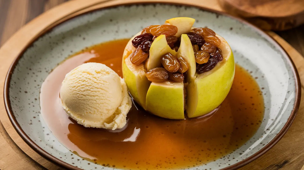 Pomme farcie aux fruits secs : un délice réconfortant