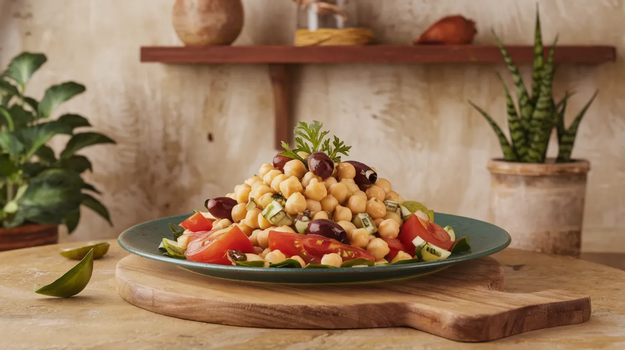Salade de pois chiches à la grecque