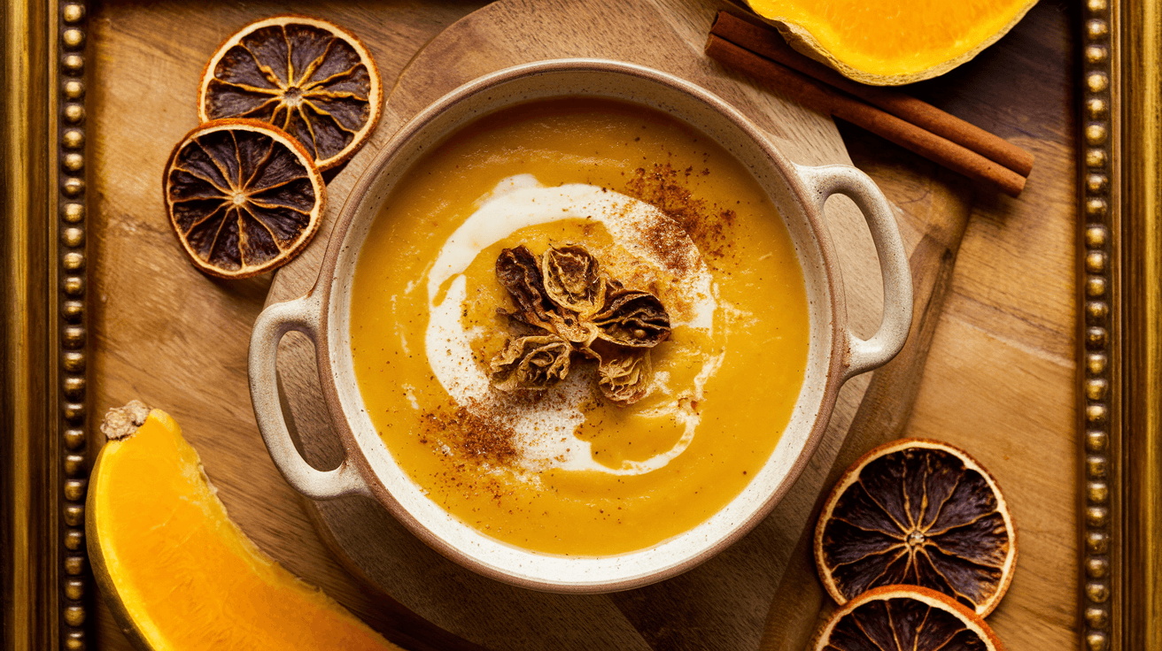 Velouté de potiron à la noisette