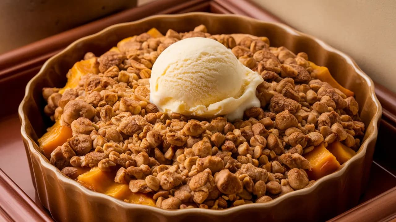 Délicieux Crumble à la Citrouille