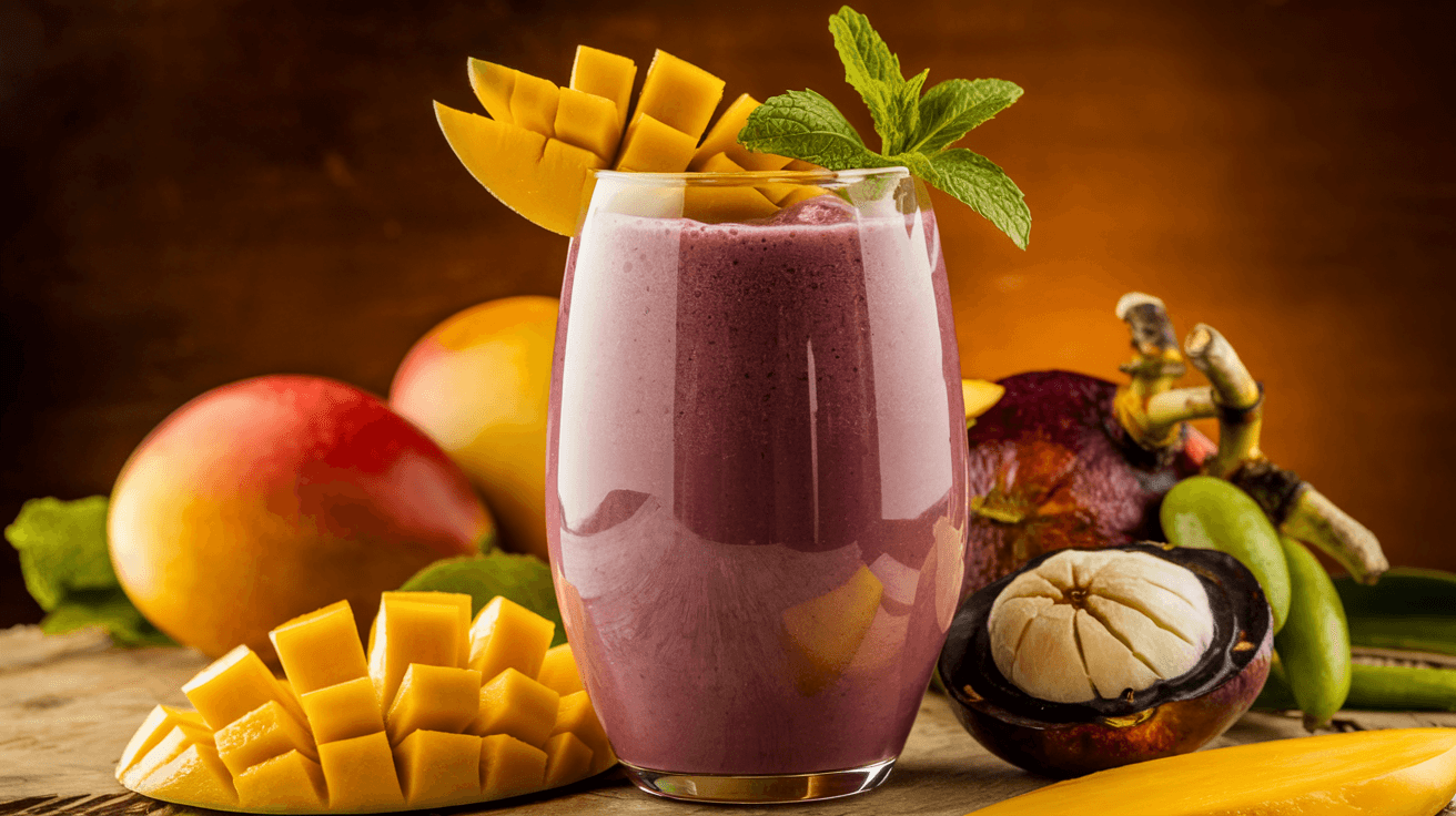 Smoothie exotique à la mangue