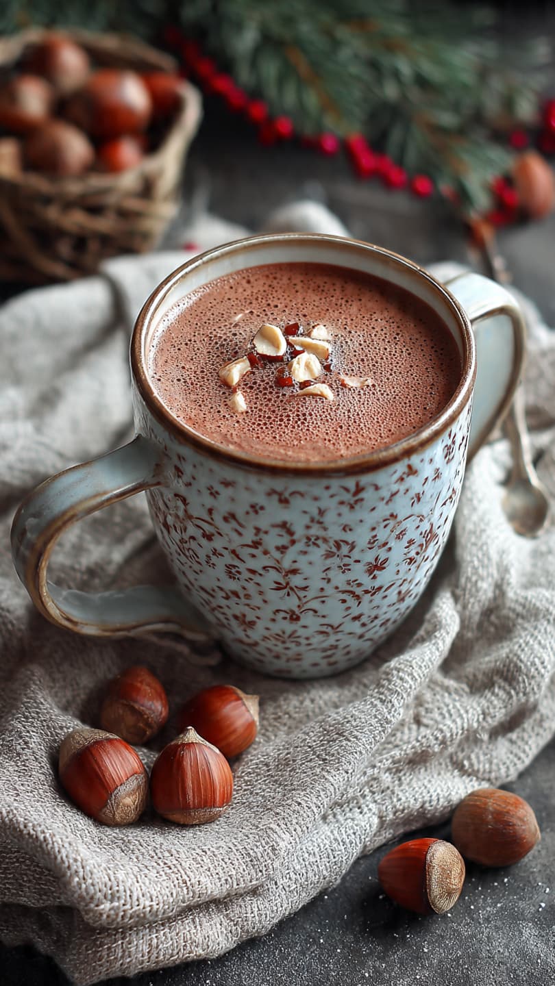 Chocolat chaud aux noisettes