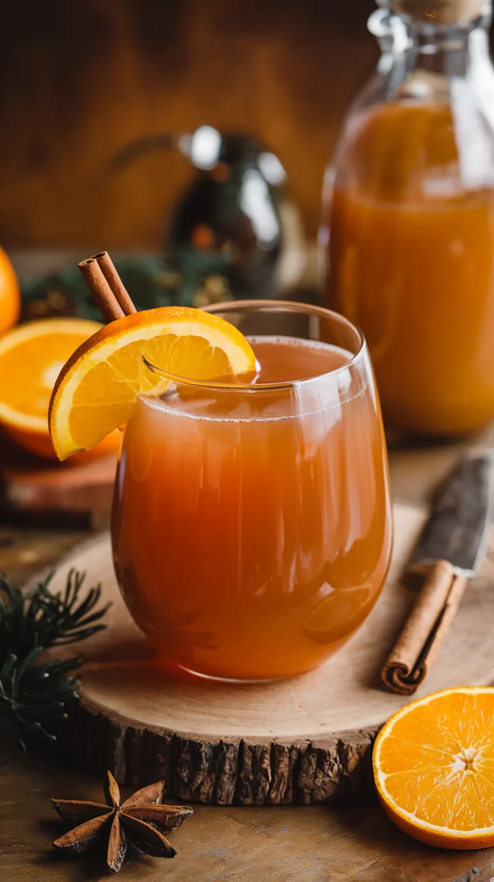 Punch de Noël sans alcool aux agrumes et épices