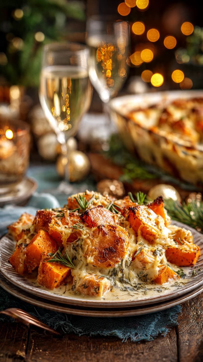 Gratin de dinde aux patates douces