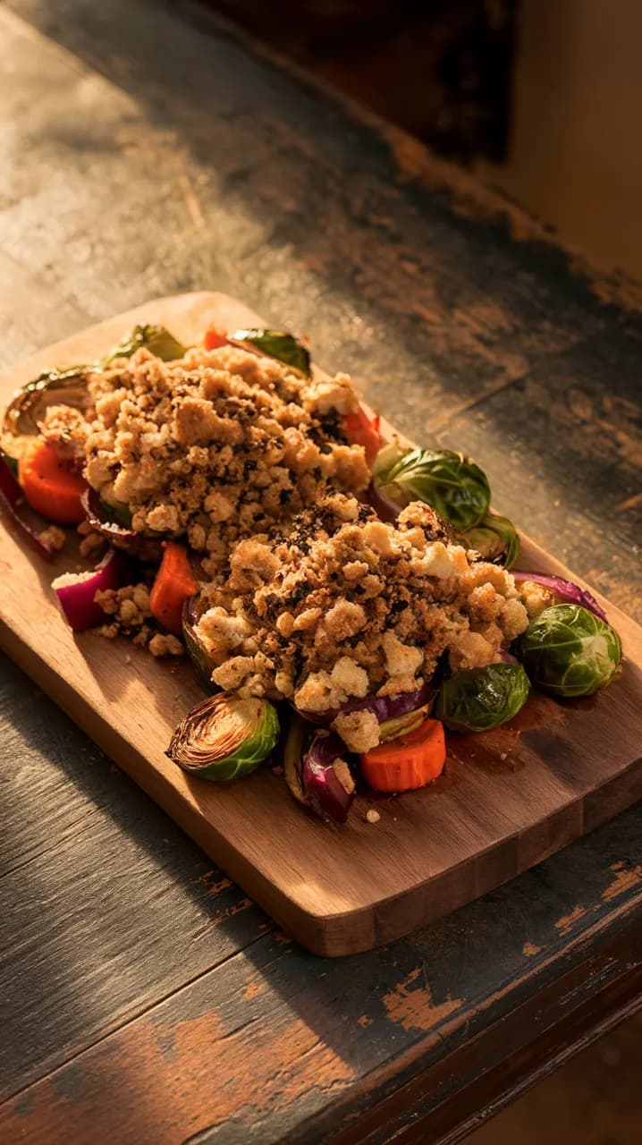 Crumble de légumes d'hiver à la feta