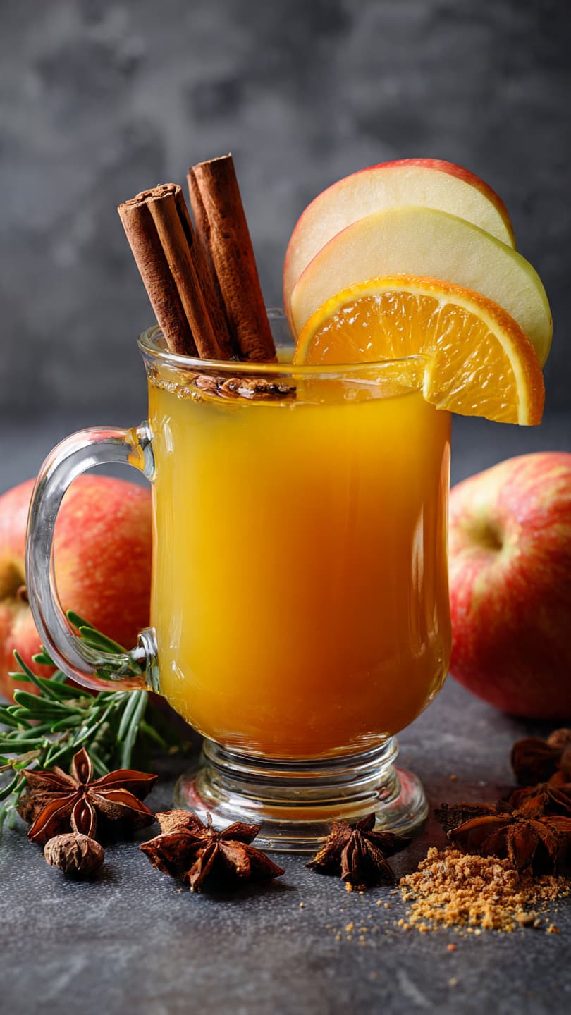 Jus de Pomme Chaud aux Épices