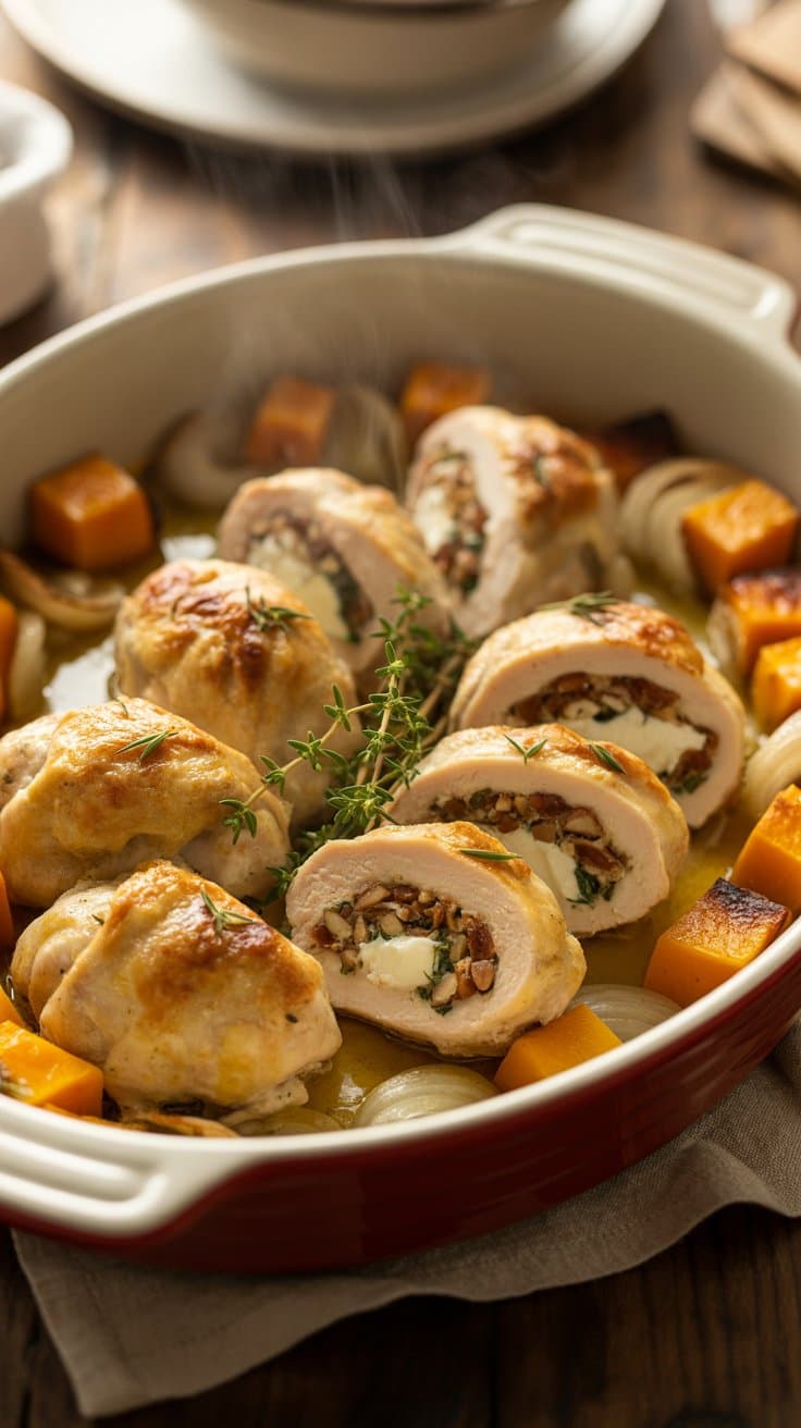 Ballotines de volaille aux saveurs automnales