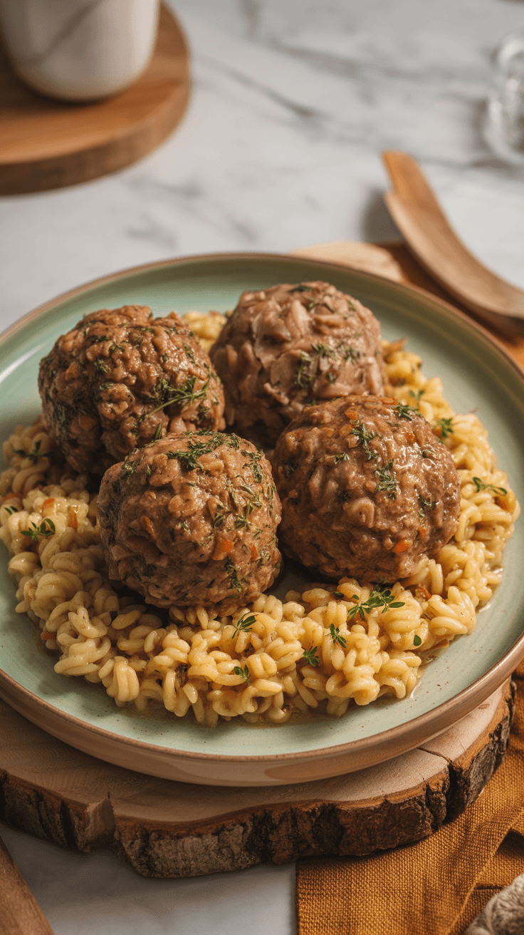 Boulettes d'Agneau Épicées et Riz de Chou-Fleur Doré