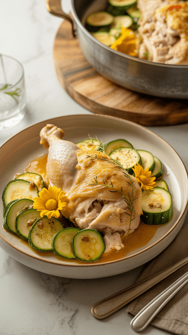 Casserole de Poulet aux Courgettes et Chou-Fleur
