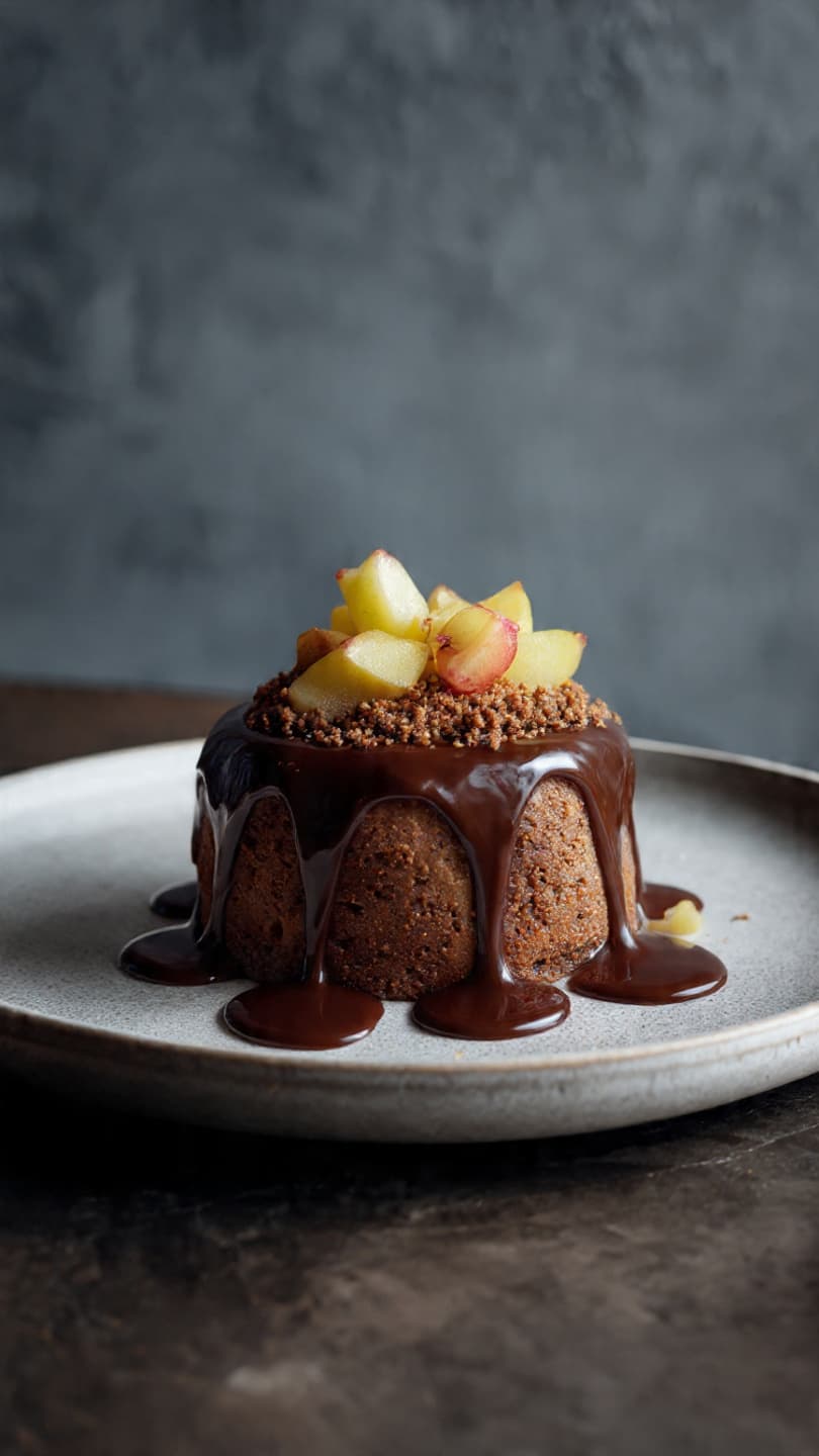 Fondant de Pomme et Crumble aux Chocolats