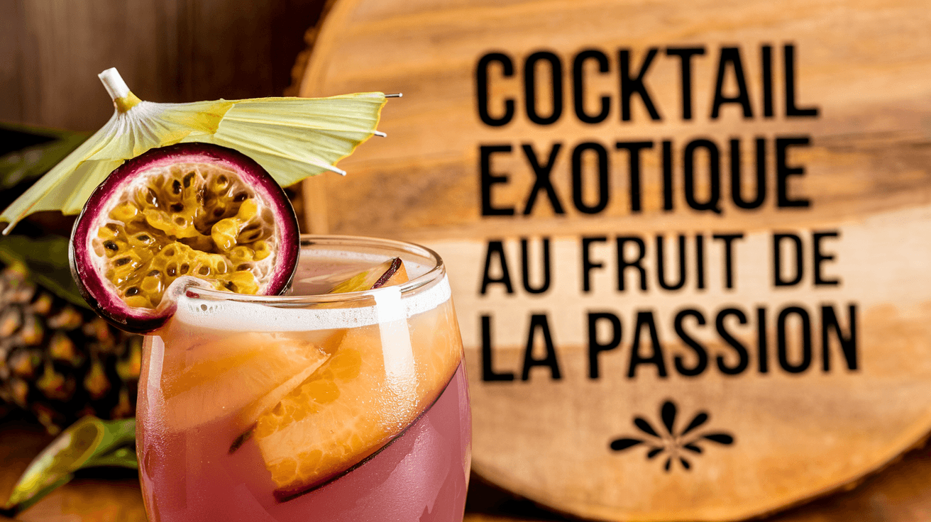 Cocktail exotique au fruit de la passion