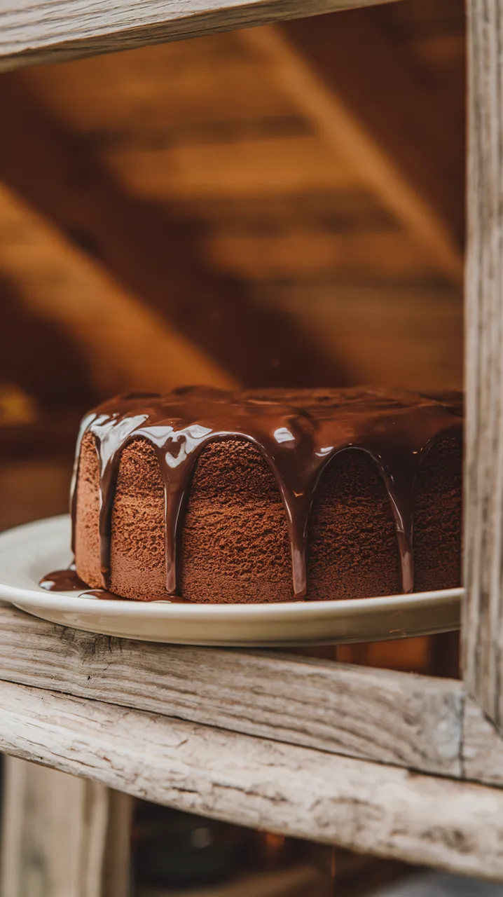 Gâteau au chocolat moelleux et sa ganache onctueuse