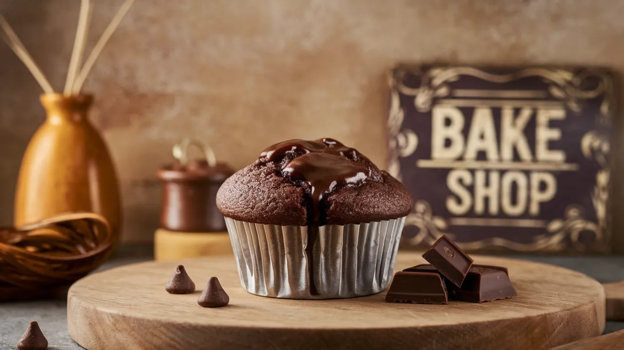 Muffins tout chocolat à la texture fondante