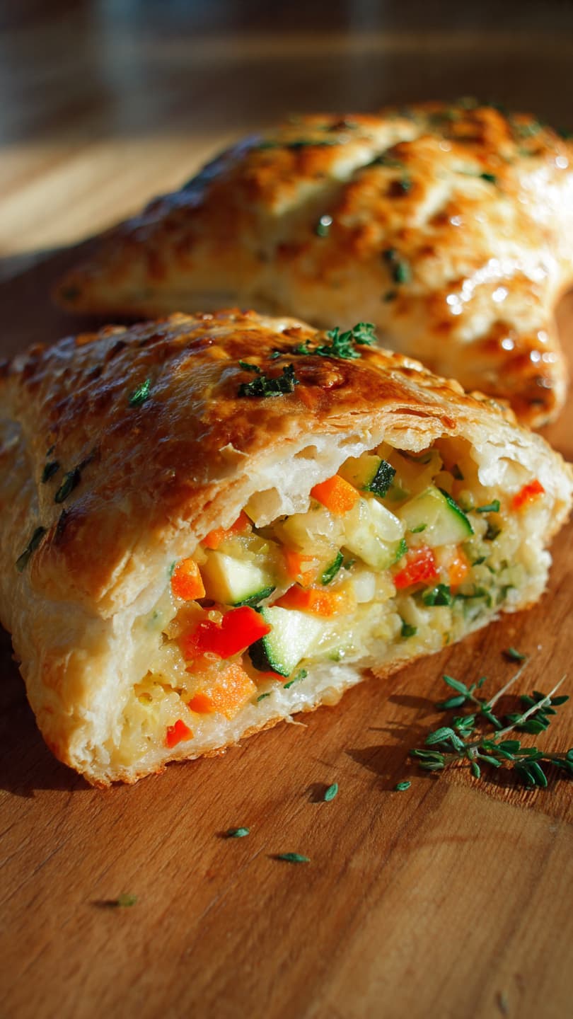 Chausson aux légumes de saison et fromage frais