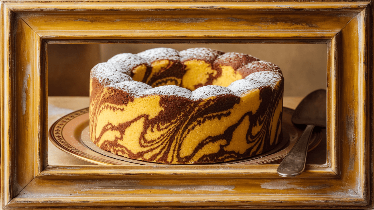 Gâteau Marbré Façon Tigre Vanille-Cacao