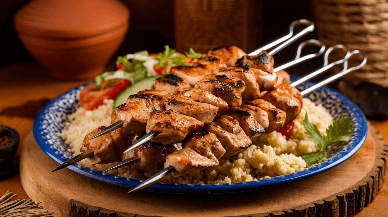 Brochettes de poulet à la Maroc
