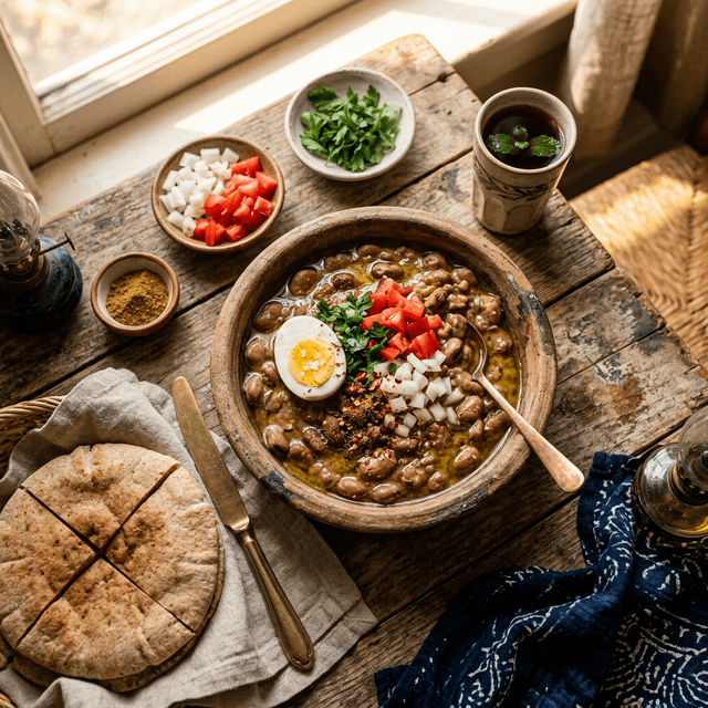 Ful Medames (Purée de fèves égyptienne)