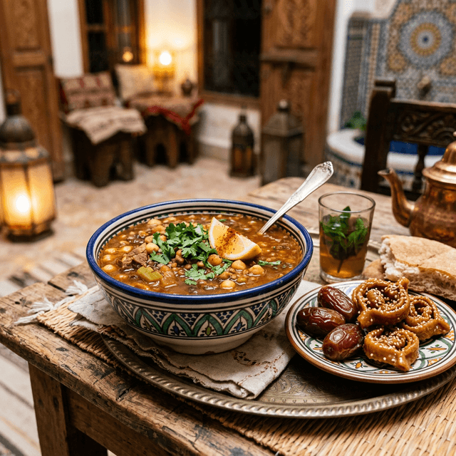 Harira marocaine traditionnelle (sans viande)