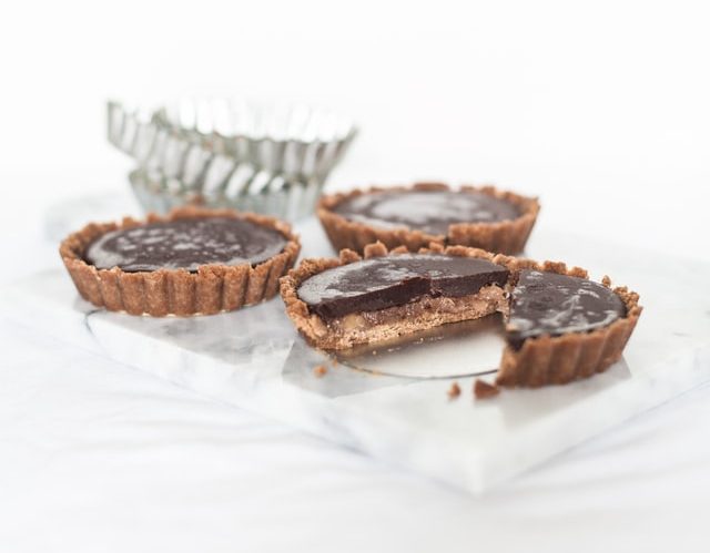 Tarte au chocolat et au praliné