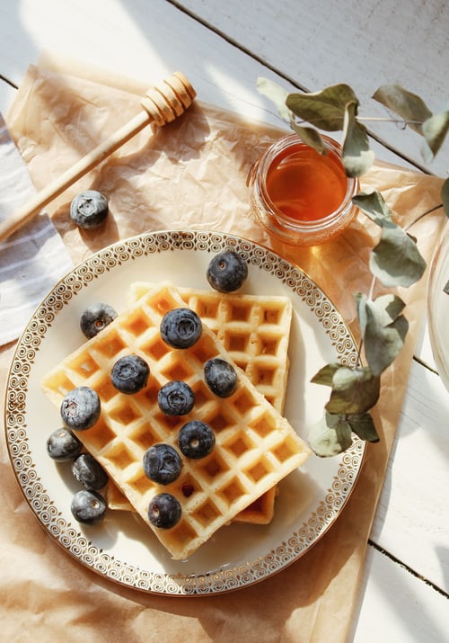 Brussels waffles, gaufres de bruxelles