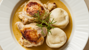 Cuisses de poulet aux dumplings