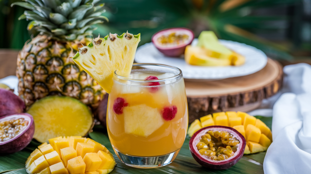 Cocktail de fruits tropicaux