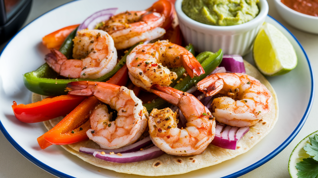 Fajitas de crevettes à l'Air Fryer